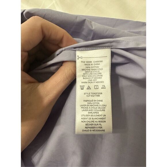 NWT Equipment Femme From Revolve Languid Lavender Button-Up Shirt XS - Picture 9 of 9